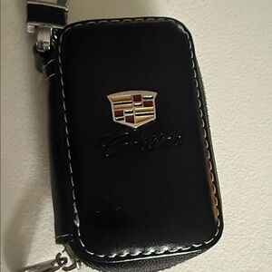 Cadillac Black Leather Key Holder